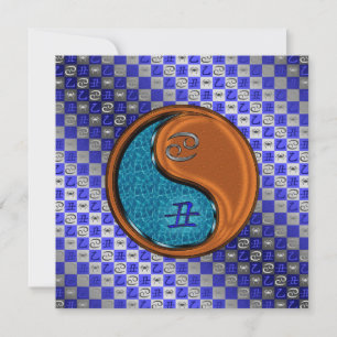 Tarjeta Ox de Cáncer y Madera