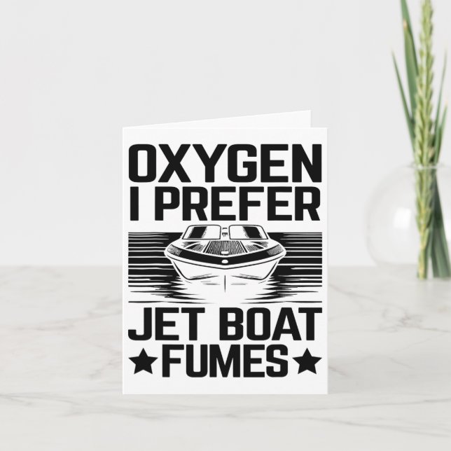 Tarjeta Oxígeno I Prefiere Bote Jet Fumes (Anverso)
