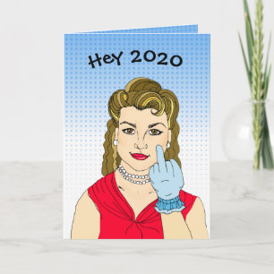 Tarjeta Oye 2020, Bésame el Trasero Divertido Año Nuevo
