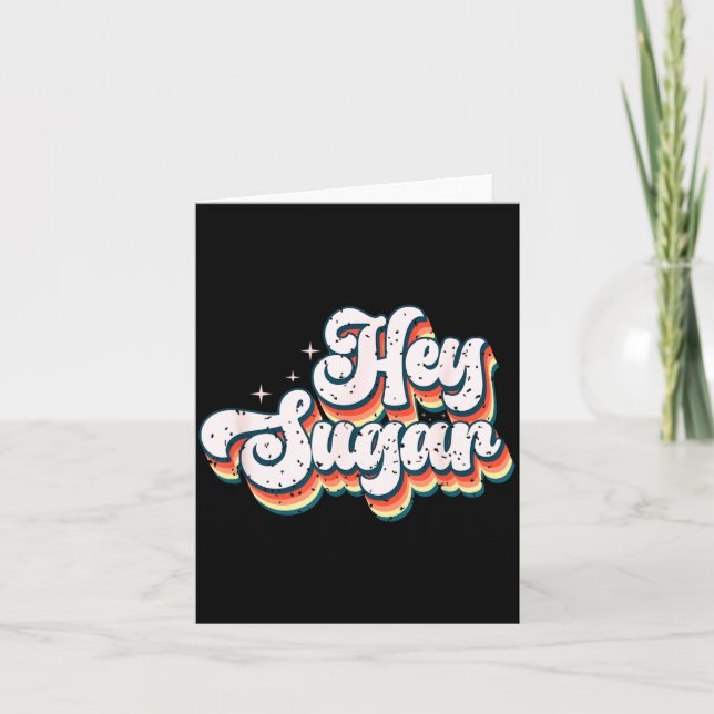 Tarjeta Oye Sugar Vibraciones Retro Funky Nostálgicas (Anverso)