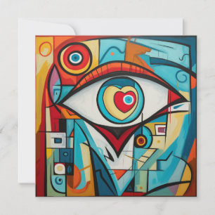 Tarjeta Oye Valentine Heart Love Art Deco