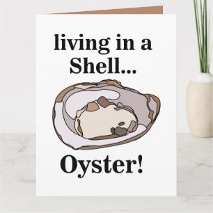 Tarjeta Oyster Shellfish Gracioso