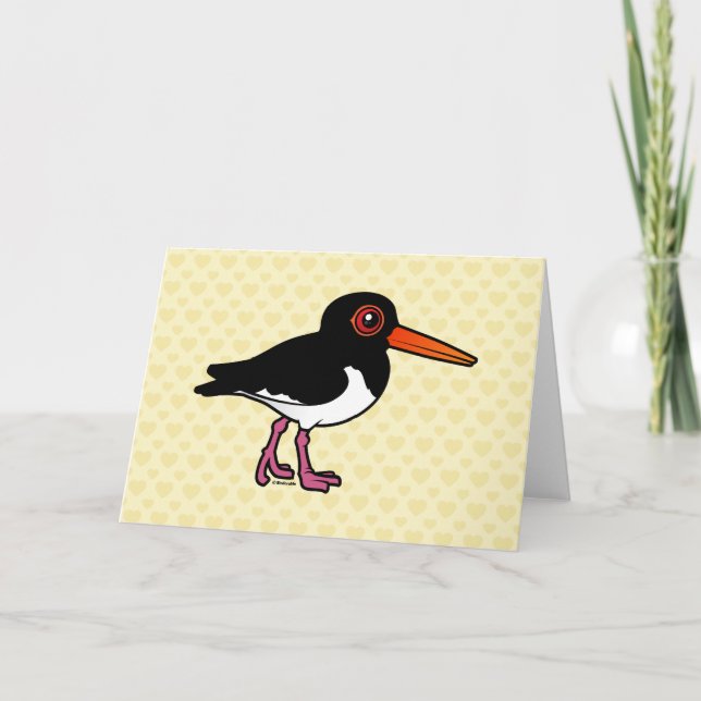 Tarjeta Oystercatcher Birdorable (Anverso)