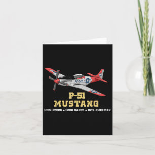 Tarjeta P-51 Bombardero para Combatientes de la Segunda Gu