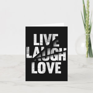 Tarjeta P gráfico motivacional de Live Laugh Love Inspirat