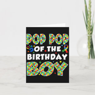 Tarjeta p p de The Bday Boy Autism Awareness Puzzle ece