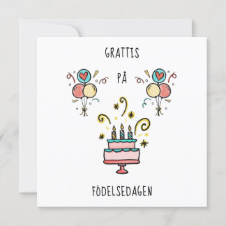 Tarjeta På Grattis födelsedagen | Happy Birthday