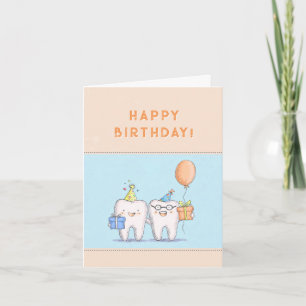 Tarjeta Paciente con dientes lindos