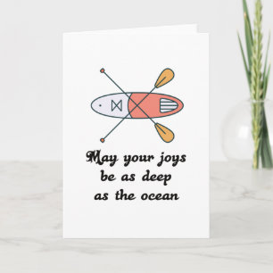 Tarjeta Paddle de pie - Idea de regalo actual