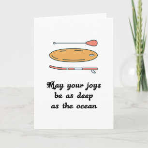 Tarjeta Paddle de pie - Idea de regalo actual