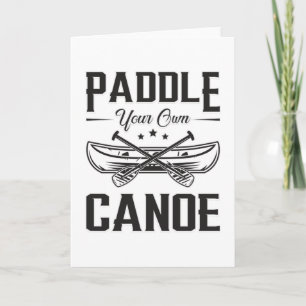 Tarjeta Paddle su propio barco de canoa Sailor River