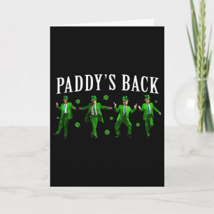 Tarjeta Paddy's Ck Divertido Trump Día de San Patricio Tré