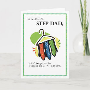 Tarjeta Padrastro, Corbatas Divertidas para el Día del Pad