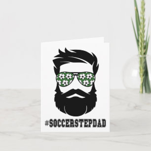 Tarjeta Padrastro de fútbol con barba Padrastro Padrastro 