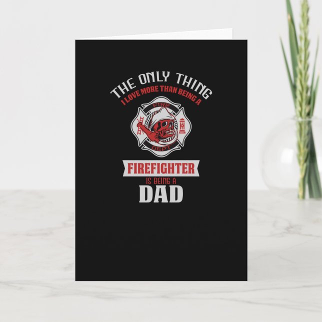 Tarjeta Padre bombero (Anverso)