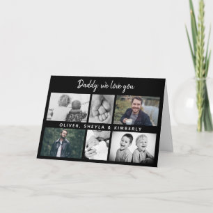 Tarjeta Padre con hijos y familia Papá 6 Foto