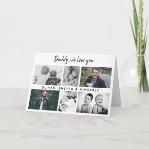 Tarjeta Padre con niños y familia Papá 6 Foto