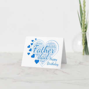 Tarjeta Padre Cumpleaños Corazón Internacional Inspirador