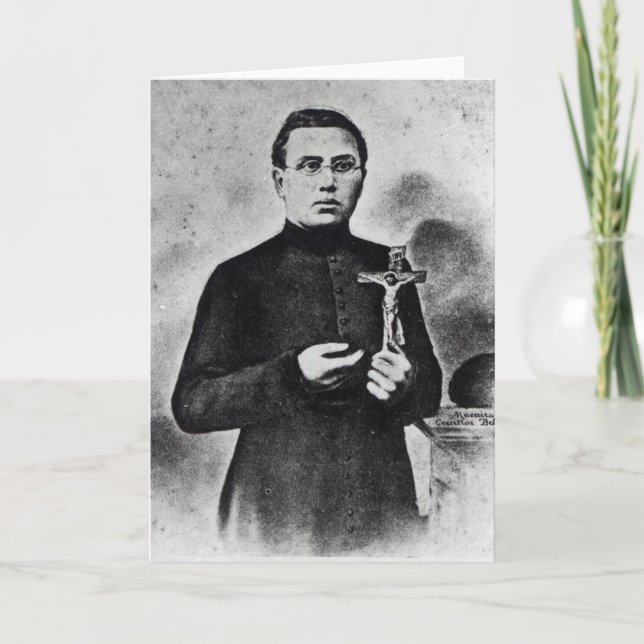 Tarjeta Padre Damián (Anverso)