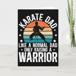 Tarjeta Padre de Karate Criando Un Guerrero Padre Karate 
