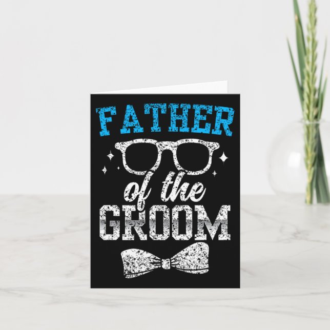 Tarjeta Padre De La Fiesta Groom Boda Bachelor (Anverso)