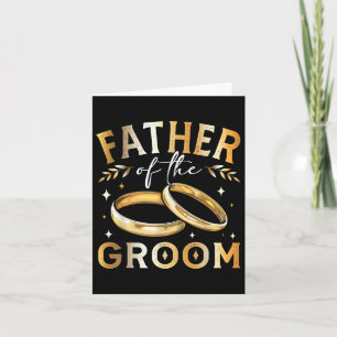 Tarjeta Padre De La Groom Grooms Padre Boda Y Enga