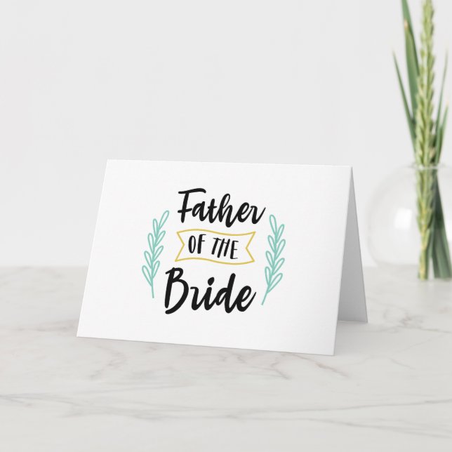 Tarjeta Padre De La Novia (Anverso)