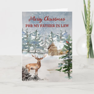 Tarjeta Padre De Los Bosques De Cabina Rústica En La Ley F