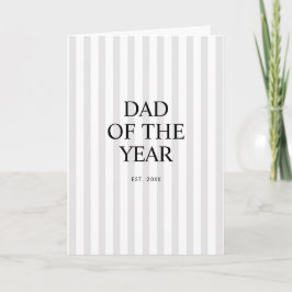 Tarjeta Padre del Año Establecido Padre