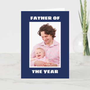Tarjeta Padre Del Año Foto Personalizada Daddy Personaliza