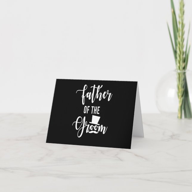 Tarjeta Padre Del Boda De Groom (Anverso)