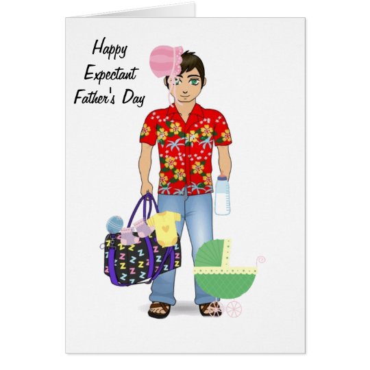 Tarjeta Padre del expectante del día de padre