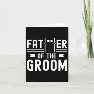 Tarjeta Padre Del Groom Dice Boda Del Partido De La Bachil