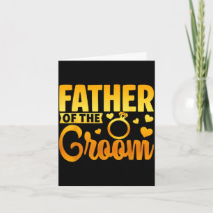 Tarjeta Padre del novio que coincide con la familia del gr