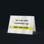 Tarjeta Padre Divertido Pop Por Él Feliz Cumpleaños<br><div class="desc">Una tarjeta de cumpleaños divertida para un buen papá viejo. Un gran tipo que nadie puede medir. Hágale saber cómo te sientes y hará que ÉL se sienta maravilloso. También puede ser usado para el Día del Padre. Sólo cambia el mensaje dentro. O cambiar la redacción frontal e interior para...</div>