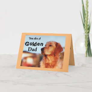 Tarjeta Padre Dorado campeón de perro recuperador de oro