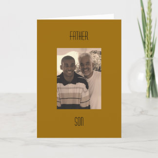 Tarjeta Padre e hijo