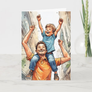 Tarjeta Padre e hijo