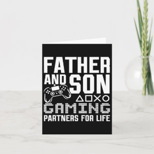 Tarjeta Padre e hijo compañeros de juegos para toda la vid