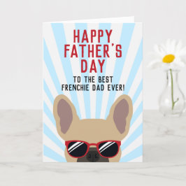 Tarjeta Padre francés día del padre Light Fawn French Bull