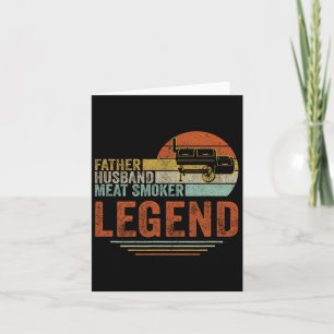 Tarjeta Padre Hussein Meat Smoker Legend Grilling Dad