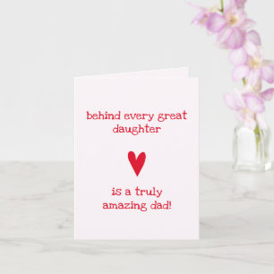 Tarjeta ¡Padre increíble! Hija y Padre - Día del Padre
