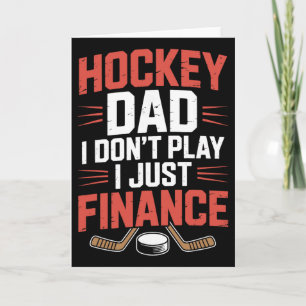 Tarjeta Padre jugador, Hockey Dad No juego, solo financio