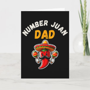 Tarjeta Padre Número Uno Día del Padre Mexicano Padre Juan