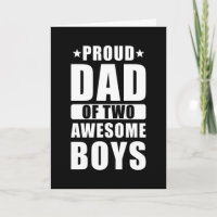 Padre Orgulloso Dos Hijos