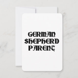 Tarjeta padre pastor alemán