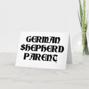 Tarjeta padre pastor alemán