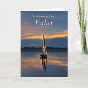 Tarjeta Padre Simpatía Condolencias Pérdida del Papá Veler