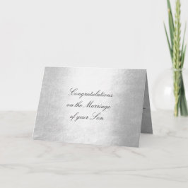 Tarjeta Padres de la novia felicitan a Silver Glam
