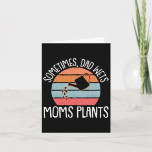 Tarjeta Padres del Día de las Plantas Húmedas Jardinando P